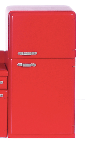1950's Refrigerator, Red
